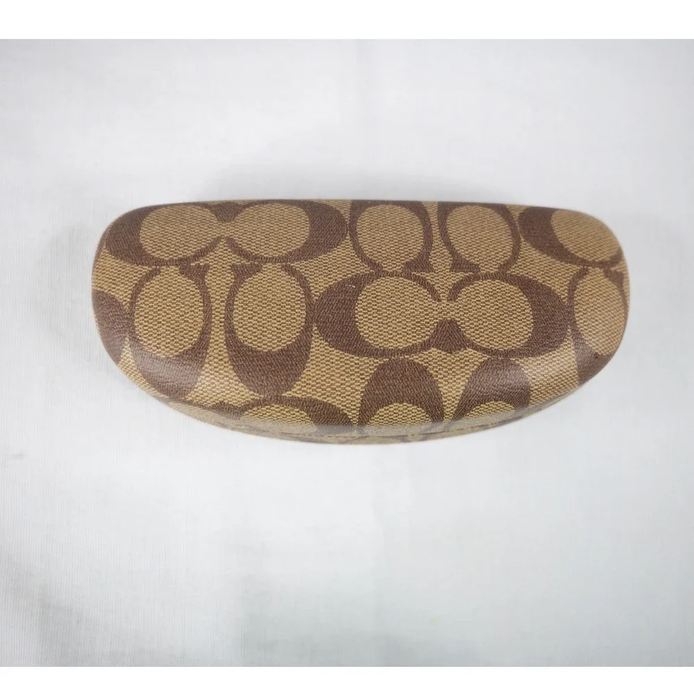 Coach Eyeglasses Frames Case cloth 52 16 135 Dark Tortoise Teal HC 6040 Brooklyn